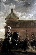 Diego Velazquez Prince Baltasar Carlos with the Count-Duke of Olivares at the Royal Mews oil painting